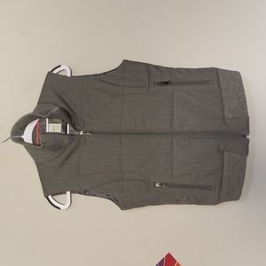 **SOLD Banana Republic Gray Fabric Puffer Vest